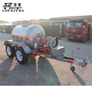 1000升不銹鋼油罐拖車(chē)