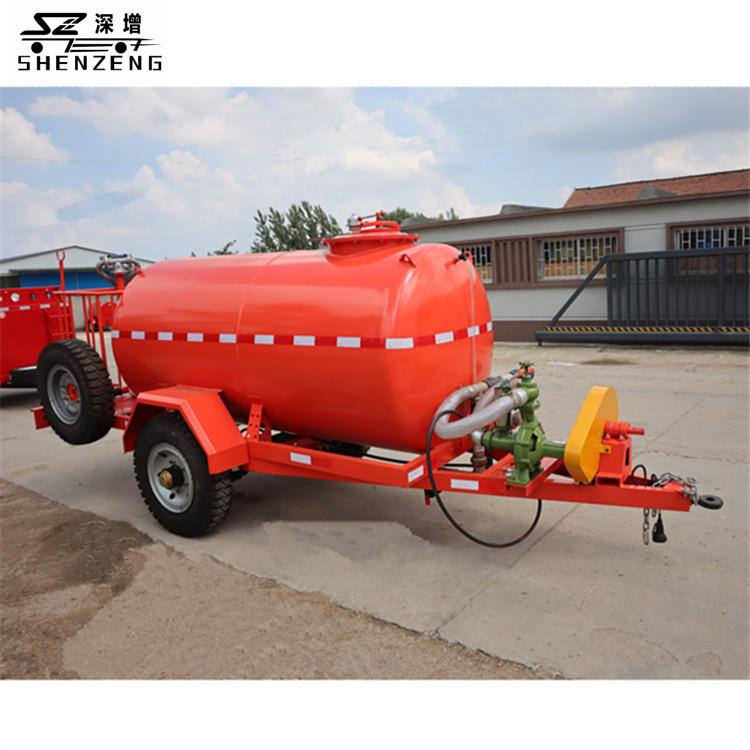 3-5噸水罐拖車(chē)、園林農(nóng)藥噴灑水罐車(chē)、道路除塵水罐拖車(chē)